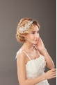 YAPRAK MODELLİ GELİN TACI,KINA TACI BEYAZ