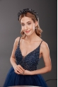 SİYAH  TAŞLI YAPRAKLI GELİN TACI